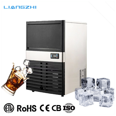 空気冷却 40kg 24時間LZ-80 ネパール向け 商業用自動 クリアアイスキューブマシン
