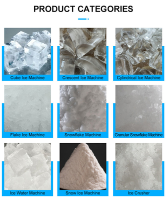 R134a 冷却剤 LZ-160 空気冷却 Granular Ice Machine with and 80kg 日容量