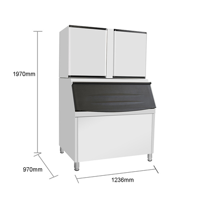 220 KG 日用水冷却 LZ-1500 ガーナの産業用商用氷方塊メーカー