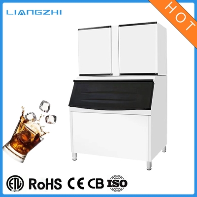 大容量 1000kg/24hrs R404A 冷却剤を搭載した立方体製氷機 LZ-2000